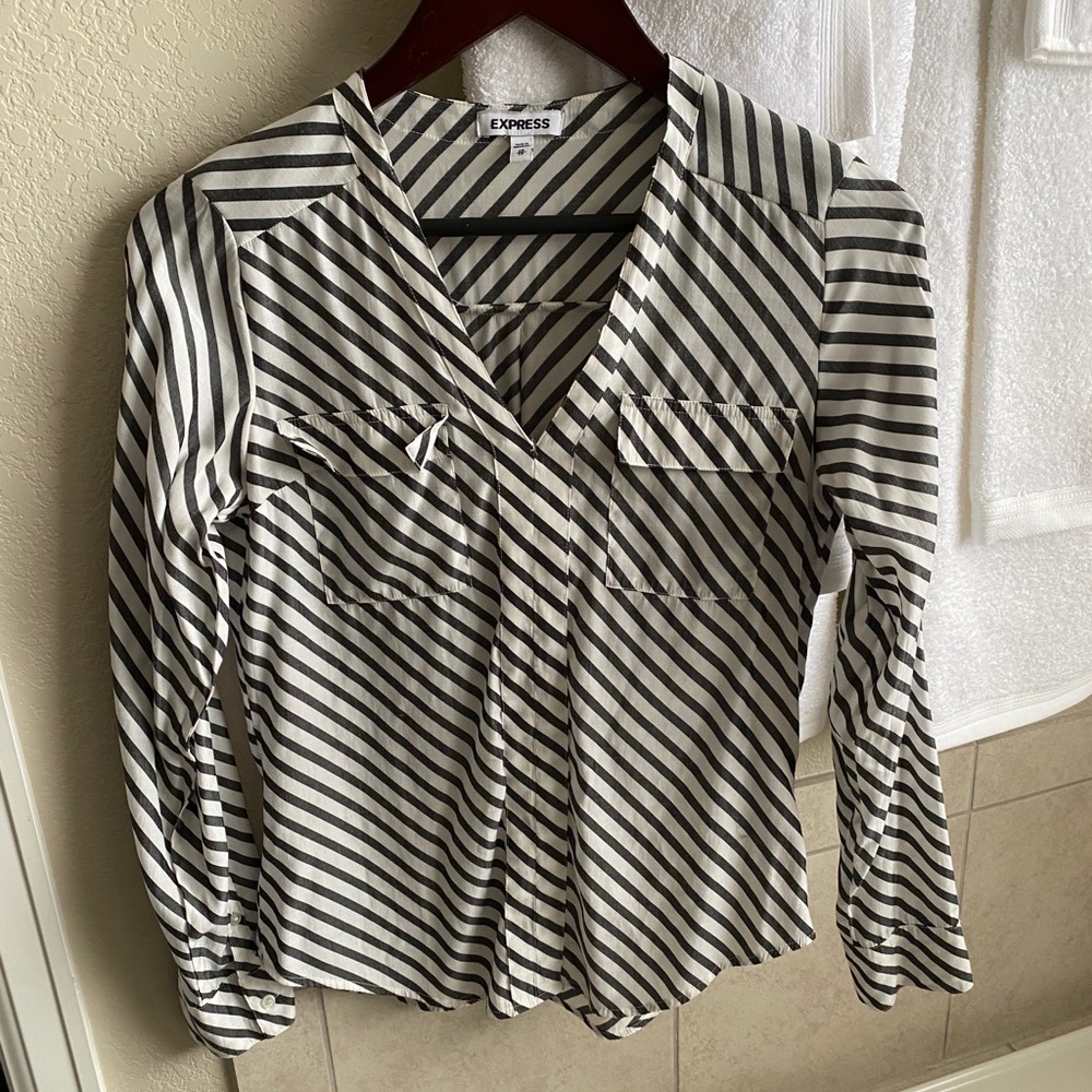 Express striped blouse